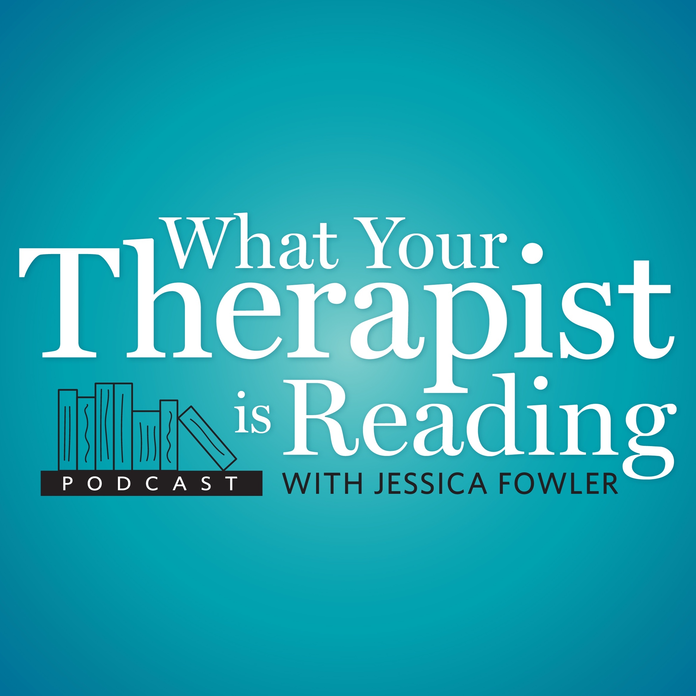 Cover logo for the "What Your Therapist is Reading" podcast