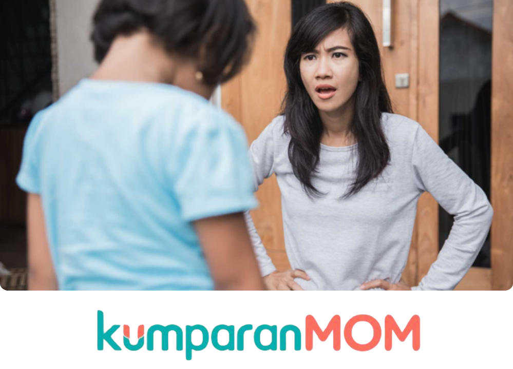 Stock Image of a mother seemingly speaking angrily at a child.